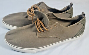 GAP Factory Gray Canvas Lace Up Fashion Sneakers Men’s Size 11